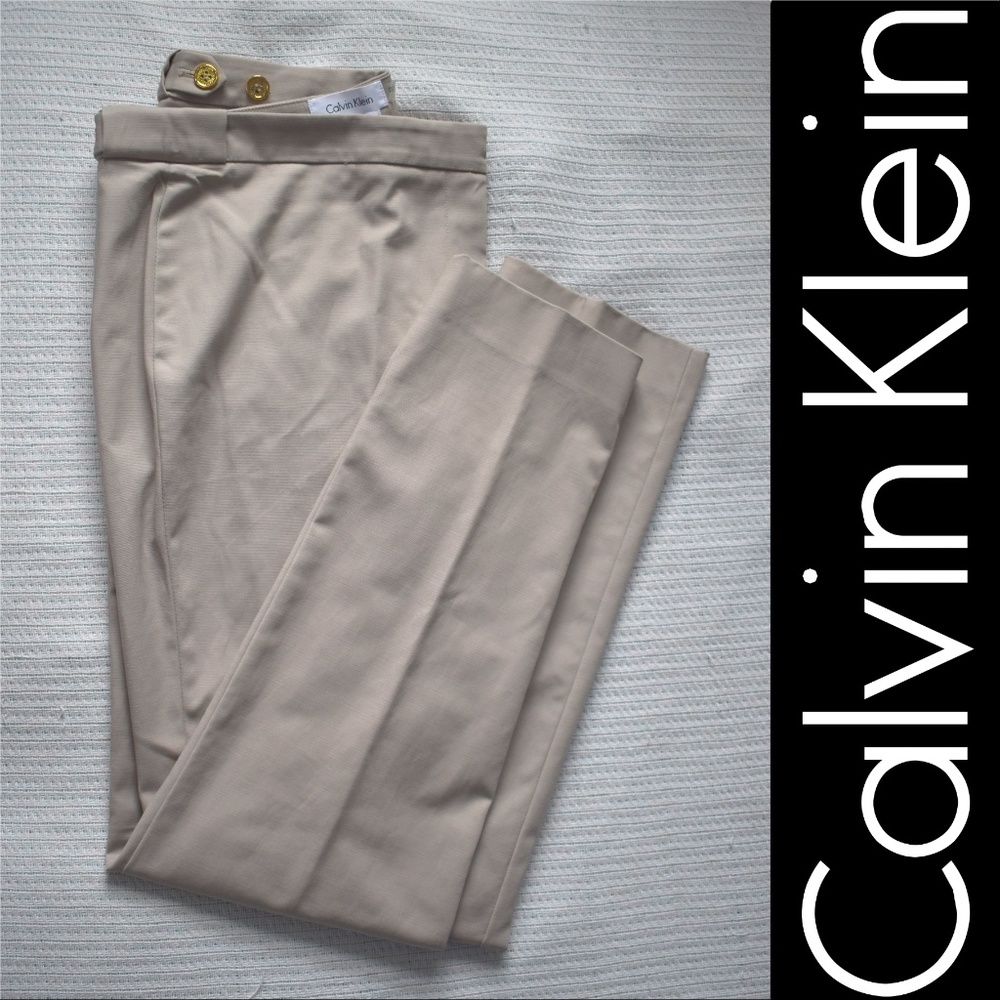 NWOT Beige Calvin Klein Highline Slacks